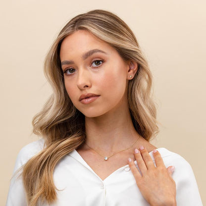Classic Zirconia Crystal Pendant Necklace