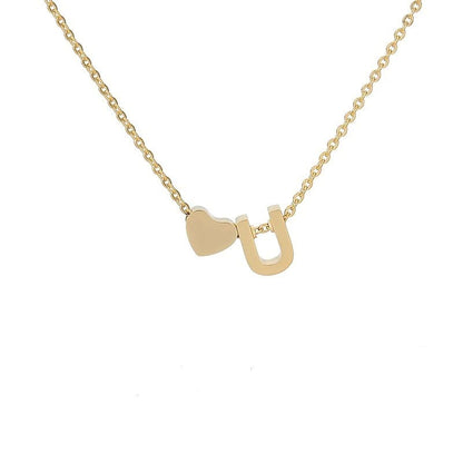 Collier combin� de lettres d'amour
