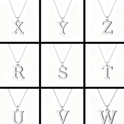 Collier pour femme plaqu� or avec lettre de l'alphabet