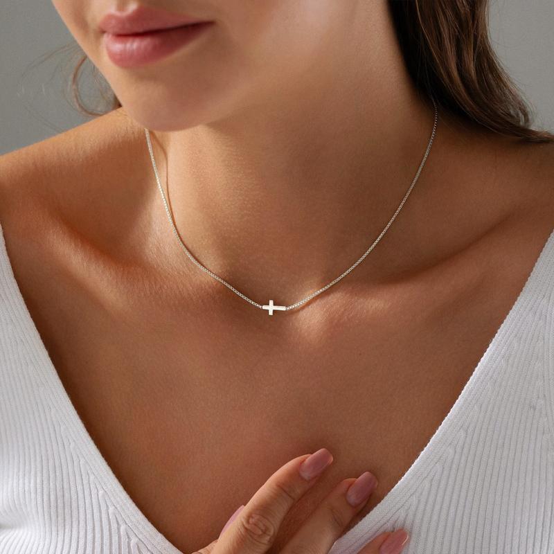 Dainty Gold Cross Necklace