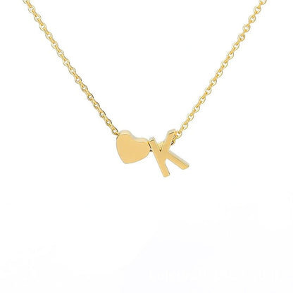 Collier combin� de lettres d'amour
