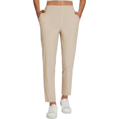 Pantalon cheville l�ger, respirant et doux pour femme, longueur 26/27 pouces