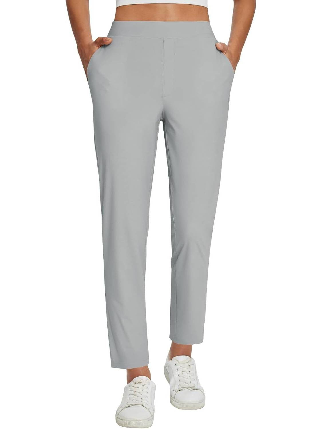 Pantalon cheville l�ger, respirant et doux pour femme, longueur 26/27 pouces