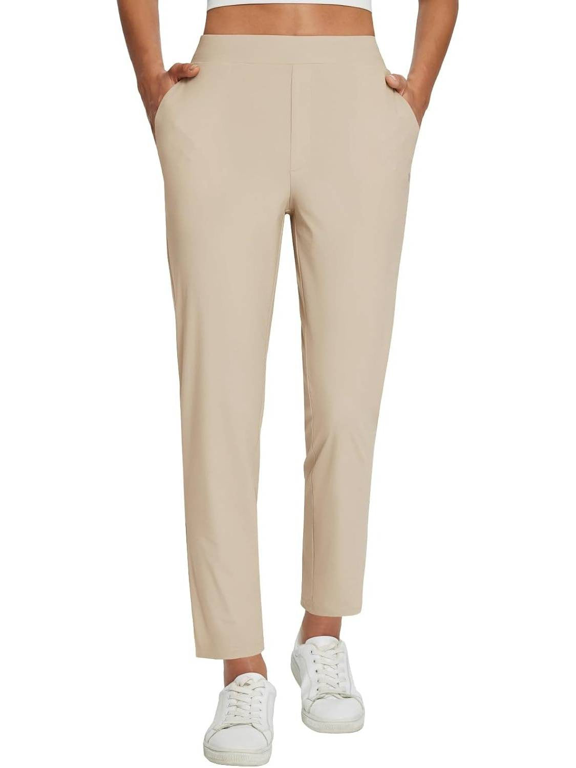 Pantalon cheville l�ger, respirant et doux pour femme, longueur 26/27 pouces