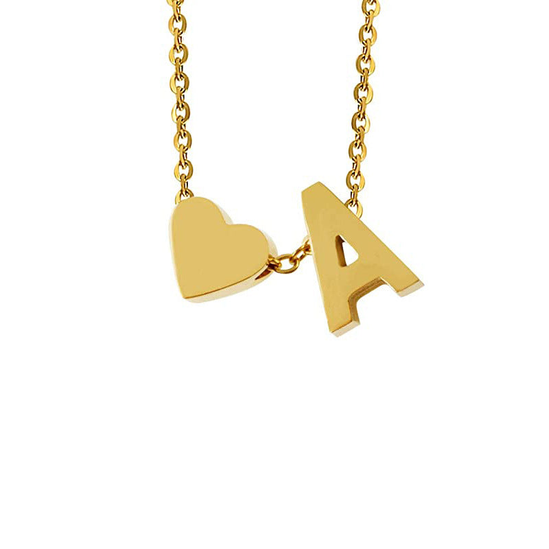 Collier combin� de lettres d'amour