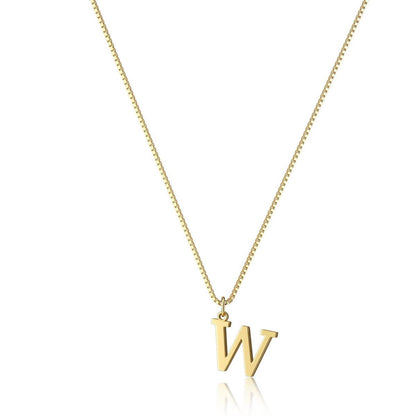 Collier pour femme plaqu� or avec lettre de l'alphabet