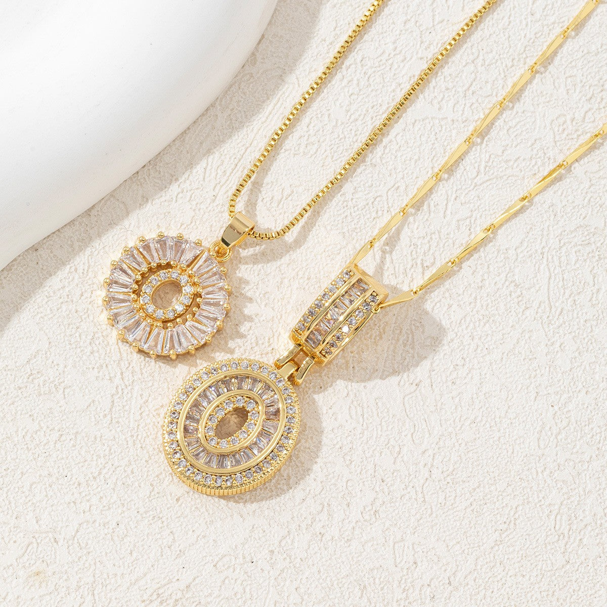 Rock Sugar Full of Diamonds 26 English Letter Necklace