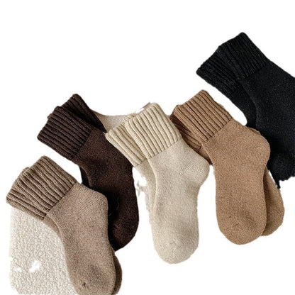 Chaussettes d�contract�es, douces, confortables et chaudes pour femmes, id�ales pour l'automne et l'hiver