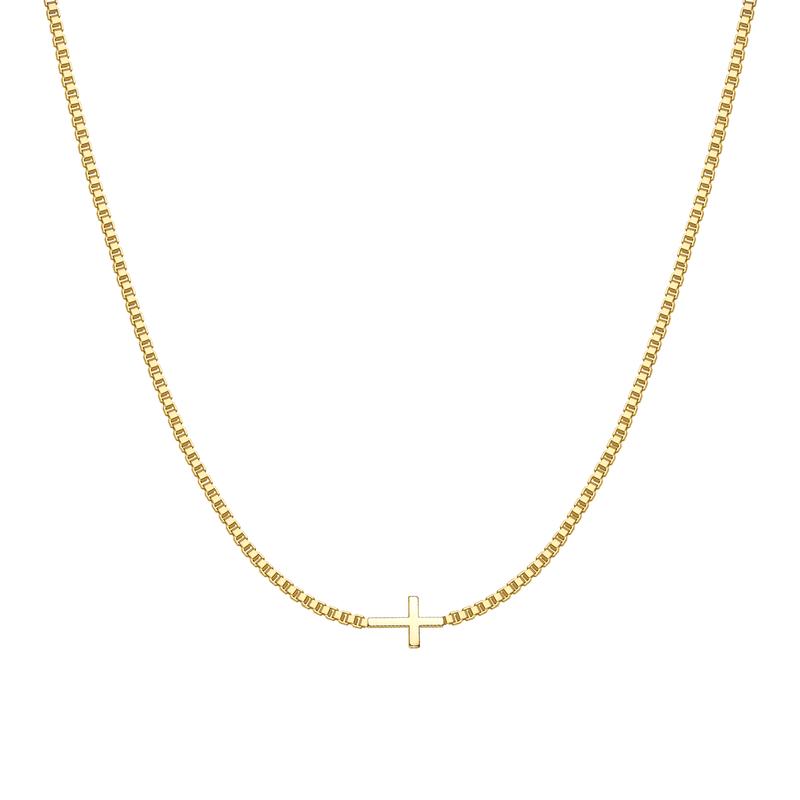 Dainty Gold Cross Necklace