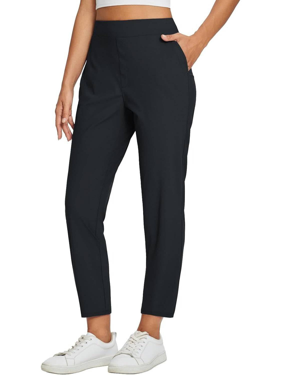 Pantalon cheville l�ger, respirant et doux pour femme, longueur 26/27 pouces