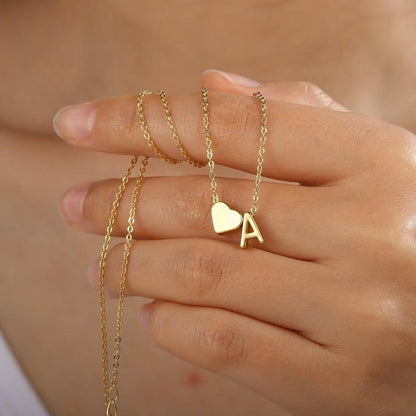 Collier combiné de lettres d'amour