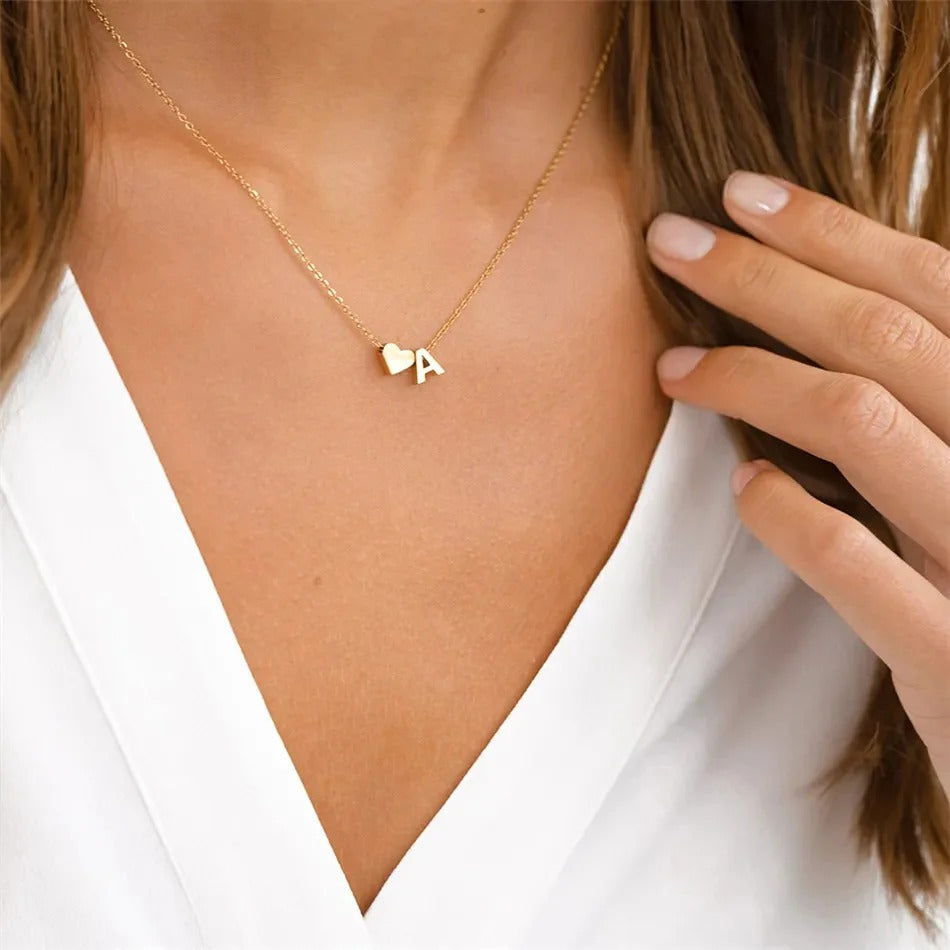 Collier combiné de lettres d'amour