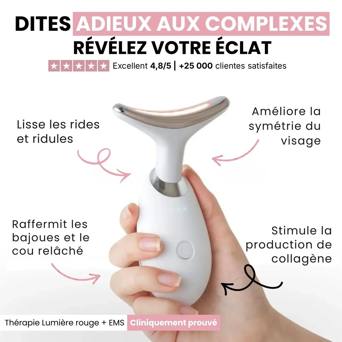 DermaPro™ – Appareil LED anti-rides 7-en-1